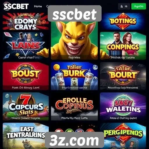 Variedade de jogos oferecidos no sscbet